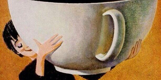 большая чашка кофе